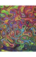 Cornell Notes XL Notebook: 8.5x11, 250 page, Extra Large Cornell Notebook: Cornell Notebook - Cornell Note Taking System - Abstract Art Cover Design