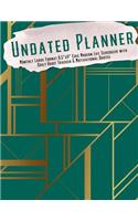 Undated Planner Monthly Large Format 8.5