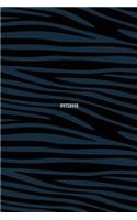 Notebook_Horizontal line, zebra pattern cover, 120pages, 6x9 inches