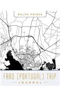 Faro (Portugal) Trip Journal: Lined Travel Journal/Diary/Notebook with Faro (Portugal) Map Cover Art