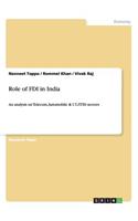 Role of FDI in India