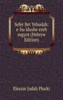 Sefer Bet Yehudah: e-hu idushe ezeh sugyot (Hebrew Edition)