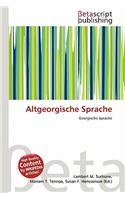 Altgeorgische Sprache