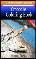 Crocodile Coloring Book For Adults Relaxation 50 pictures