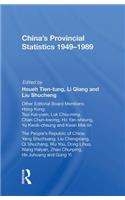 China's Provincial Statistics, 1949-1989