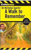 CliffsNotes on Nicholas Sparks' A Walk to Remember: (English)