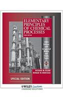 Elementary Principles Of Chemical Processes, 3rd Edition {With Cd-Rom}