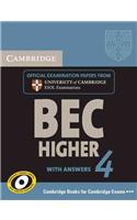 Cambridge BEC Higher 4: Examination Papers from University of Cambridge ESOL Examinations [With CD (Audio)]