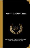 Records and Other Poems