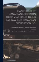 Hand-book of Canadian Excursion Tours via Grand Trunk Railway and Canadian Navigation Co. [microform]: Rates of Fare for Season of 1878, Tickets and Information .