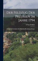 Feldzug der Preußen im Jahre 1794