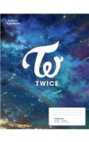 Twice College Ruled Galaxy Notebook