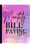 Monthly Bill Paying Logbook