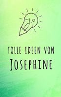 Tolle Ideen von Josephine: Kariertes Notizbuch mit 5x5 Karomuster für deinen Vornamen