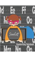 Handwriting Notebook Scarlett