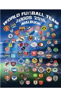 World Fußball Logos 2019 Malbuch