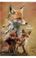 Fox and Cubs Notebook