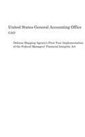 Defense Mapping Agency's First-Year Implementation of the Federal Managers' Financial Integrity Act