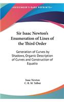 Sir Isaac Newton's Enumeration of Lines of the Third Order