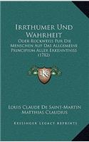Irrthumer Und Wahrheit