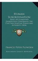 Human Subordination