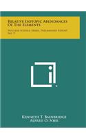 Relative Isotopic Abundances of the Elements