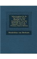 Schortinghuis En de Vijf Nieten: Eene Bladzijde Uit de Geschiedenis Van Het Kerkelijk Leven in 't Oldambt 1730-1750