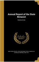 Annual Report of the State Botanist; Volume 2D Ed.