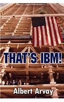 That's IBM!