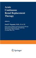 Acute Continuous Renal Replacement Therapy