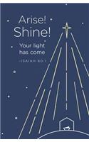 Arise! Shine! Christmas Bulletin (Pkg of 50)