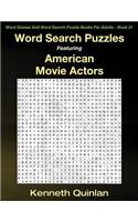 Word Search Puzzles Featuring American Movie Actors