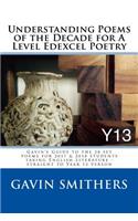 Understanding Poems of the Decade for A Level Edexcel Poetry