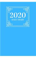2020 Daily Diary 366 pages one page per day fully lined with blue cover ( one page per day )