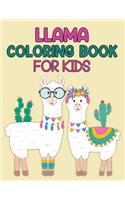 LLama Coloring Book For Kids