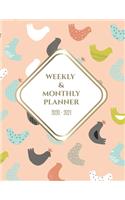 Weekly & Monthly Planner 2020 - 2021