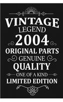 Vintage Legend 2004 Original Parts