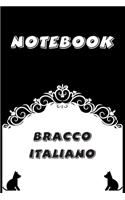 Bracco Italiano Notebook: Black and White notebook, Decorative Journal for Bracco Italiano Lover: Notebook /Journal Gift, Black and White,100 pages, 6x9, Soft cover, Mate Fin