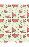 Watermelon Notebook: Cute Fruit Journal Book Ruled Lined Page Paper For Kids Teen Girl Women Lady Great For Writing Activity Diary Notepad Planner Studen School College (15 Watermelon Notebook)