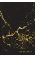Notebook: Marble + Gold College Ruled Small Journal - 110 Page Blank Medium Lined Composition Book Workbook for Jotting Doodling Journaling Writing Notes for 