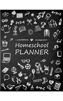 Homeschool Planner: Student Learning Homeschooling Parents Family Record Planner Lesson Planner Book Organizer Journal Study & Teaching Notebook