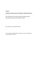 The Chebyshev-Legendre Method: Implementing Legendre Methods on Chebyshev Points