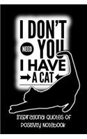 I Don't Need You I Have a Cat