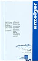 Anzeiger Der Philosophisch-Historischen Klasse 143. Jahrgang, 1. Halbband 2008