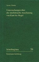 Untersuchungen Uber Die Intellektuelle Anschauung Von Kant Bis Hegel