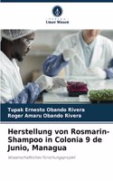 Herstellung von Rosmarin-Shampoo in Colonia 9 de Junio, Managua