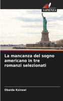 La mancanza del sogno americano in tre romanzi selezionati