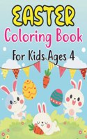 Easter Coloring Book For Kids Ages 4