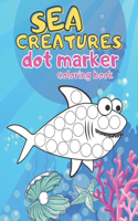 Sea Creatures Dot Marker Coloring Book
