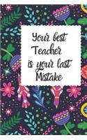 Your best teacher is your last mistake Buddha Meditation Monthly Calendar